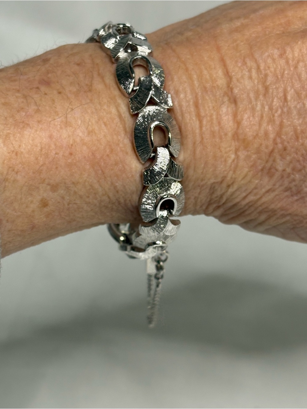 Vtg Monet Silver-tone Bracelet